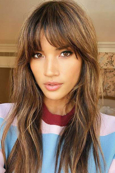 Blunt Bangs To Make Your Face Look Smoother  Love Hairstyles